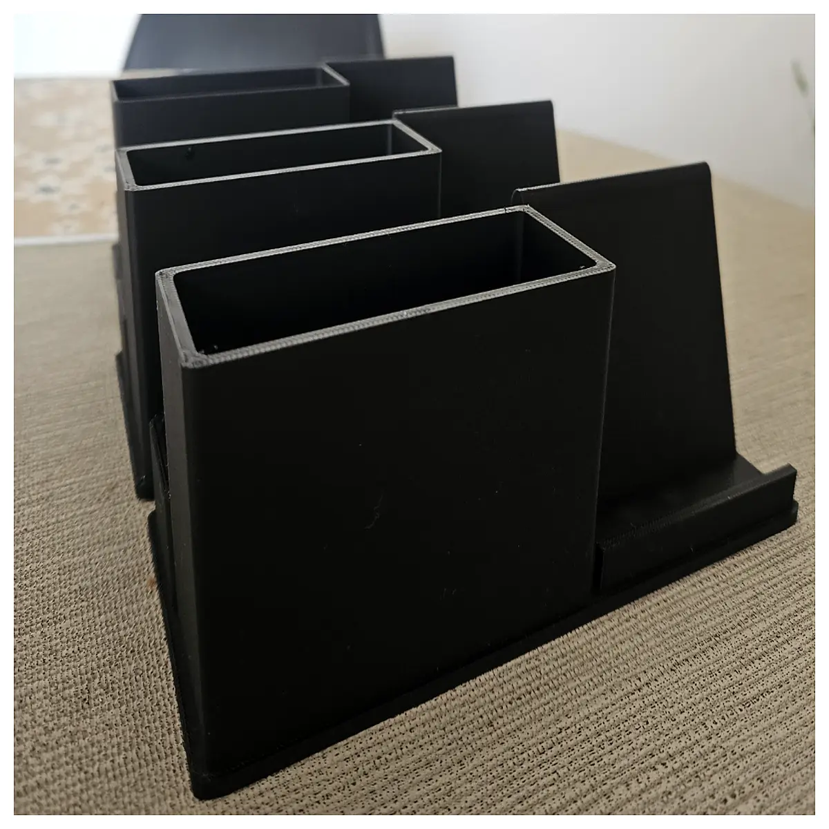 desktop organizer for office desk supplies storage box pen holder cable management system plastic tray