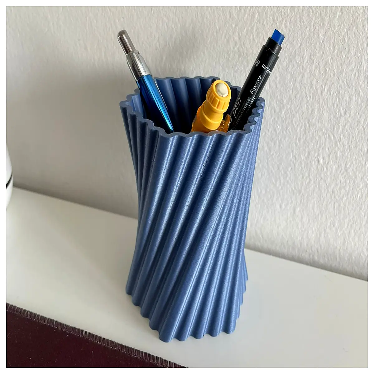 modern honeycomb desk organizer mesh metal pen holder office supplies storage container stationery cup for home workspace