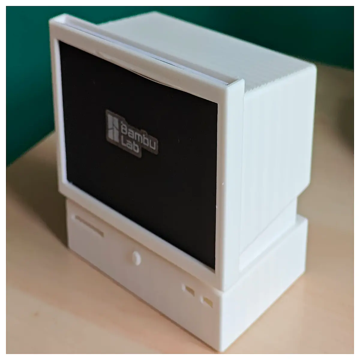 vintage retro computer business card holder desk organizer retro tech aesthetic stationery storage box office supplies