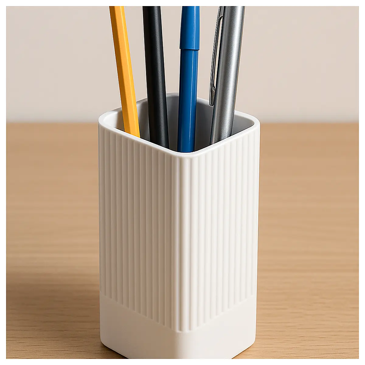 metal pen holder desk organizer gold silver for office supplies storage