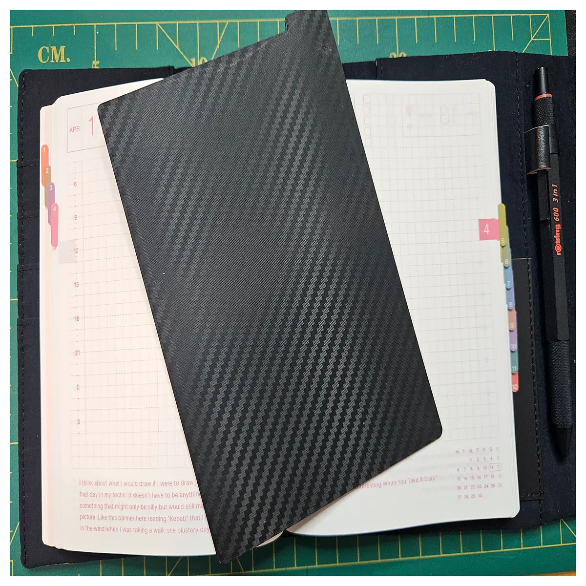 a6 refillable pad for hobonichi techo weekly planner inserts dotted grid notebook paper compact daily journal writing stationery