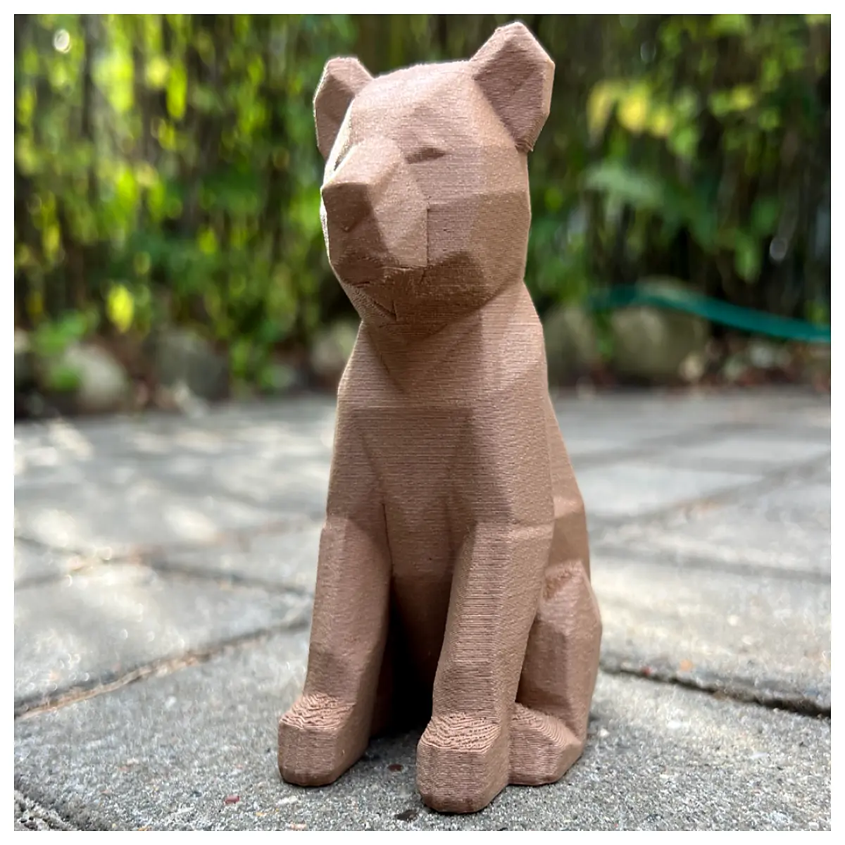 low poly bear plush toy sitting cute geometric animal decor nursery room gift