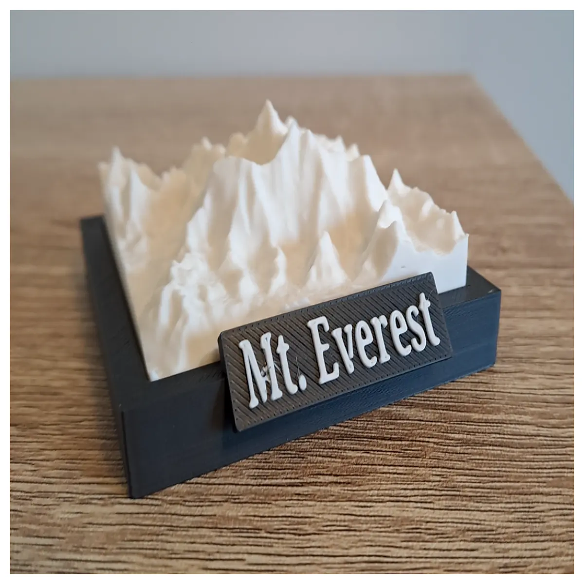 printed mount terrain topographic map scale educational geography gift