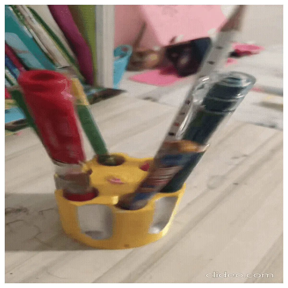 rotary pencil cup organizer desktop storage multi compartment pen holder for office supplies stationery