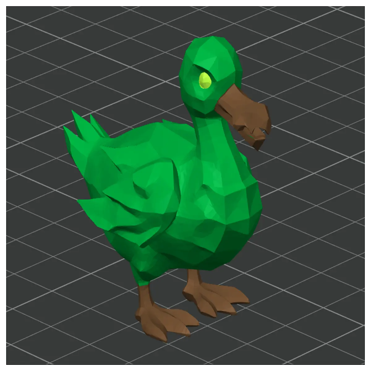 low poly zombie duck plush toy horror office desk decor funny animal figurine collectible game art gift