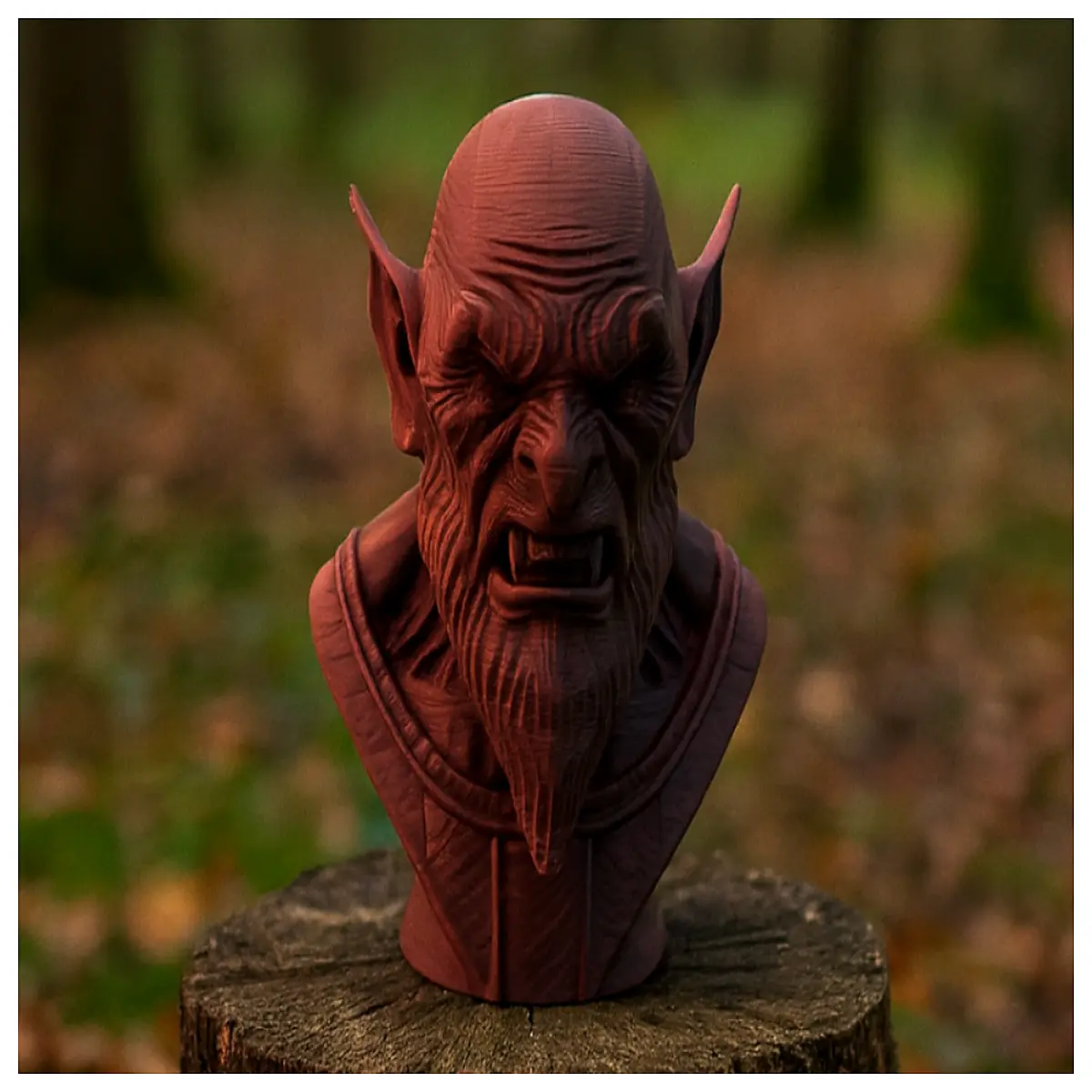 dark gothic vampire lord figurine spooky halloween decoration evil undead ruler statue for home decor