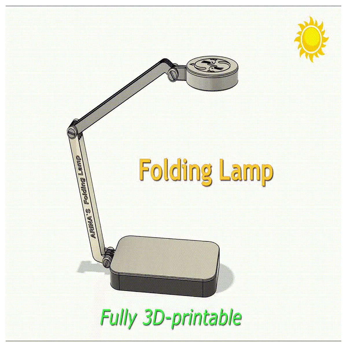 arina foldable desk reading portable travel bedside table dimmable energy saving office study lighting