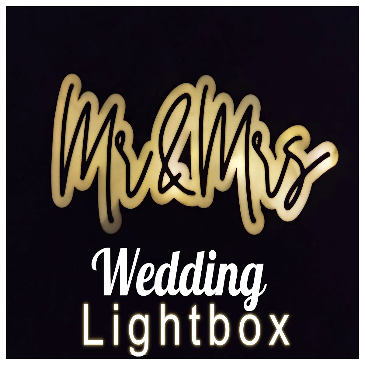 wedding photo booth lightbox custom bride groom letters neon sign party decor backdrop