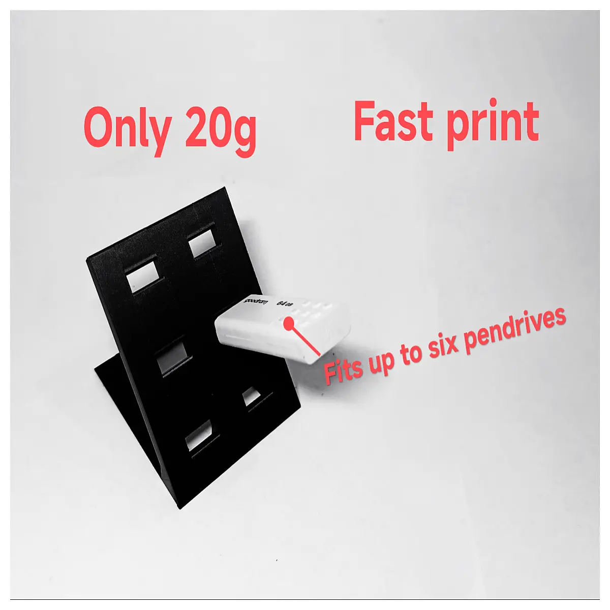 usb drive holder desktop organizer storage case for flash drive keychain accessory