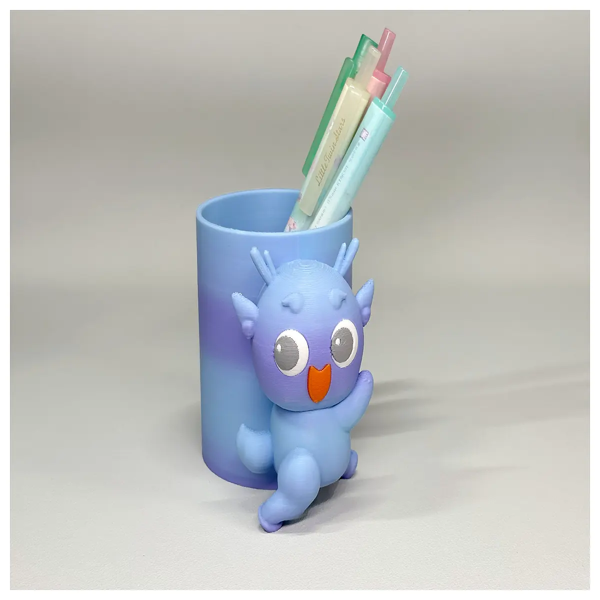 cute cartoon desk organizer pen holder stationery storage box for office school supplies desktop accessories