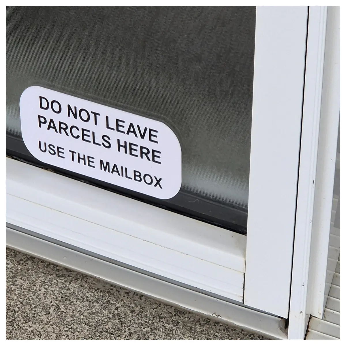 door sign no packages leave door delivery notice sticker for porch security warning label