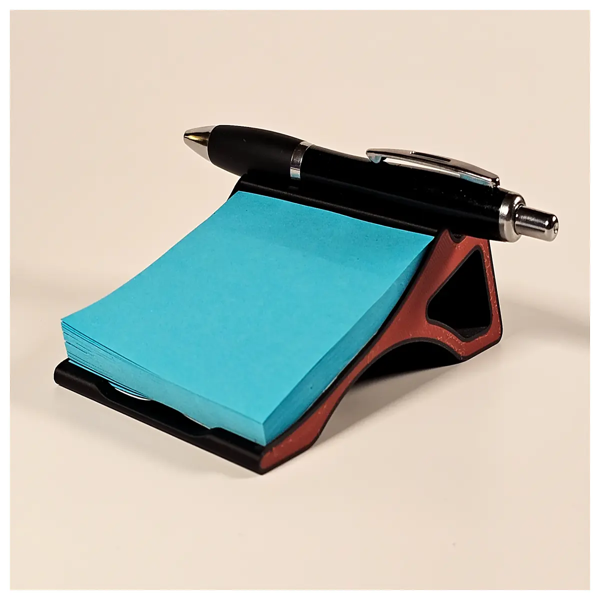 sticky note holder desk organizer with slots for post it notes storage box office supplies desktop accessories