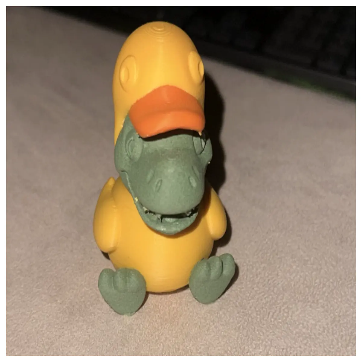cute dinosaur duck plush toy funny hybrid animal stuffed animal kids birthday gift novelty plushie soft cuddly toy for baby