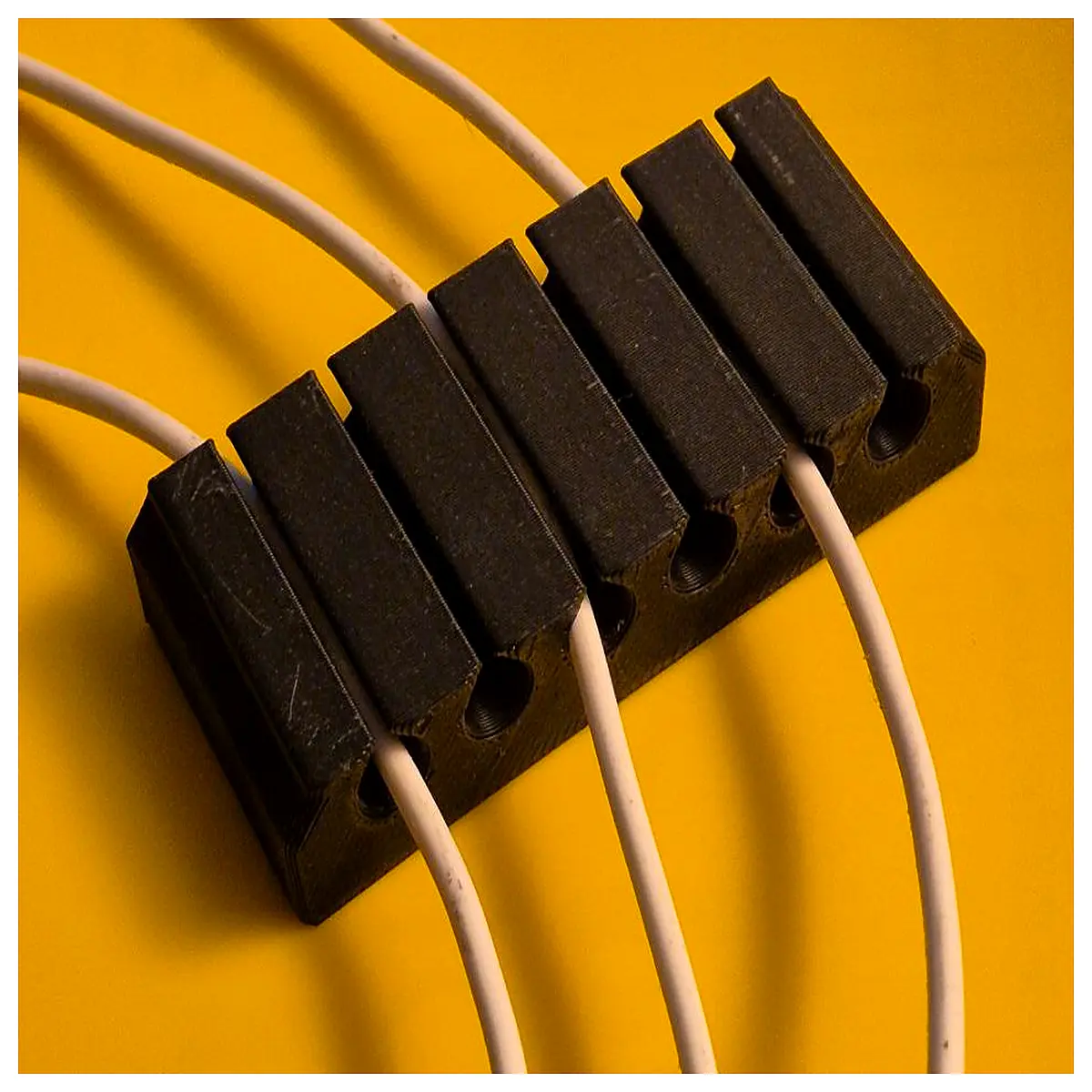 6 hole flexible cable organizer clips cord management system for desk wire holder tidy loose wires