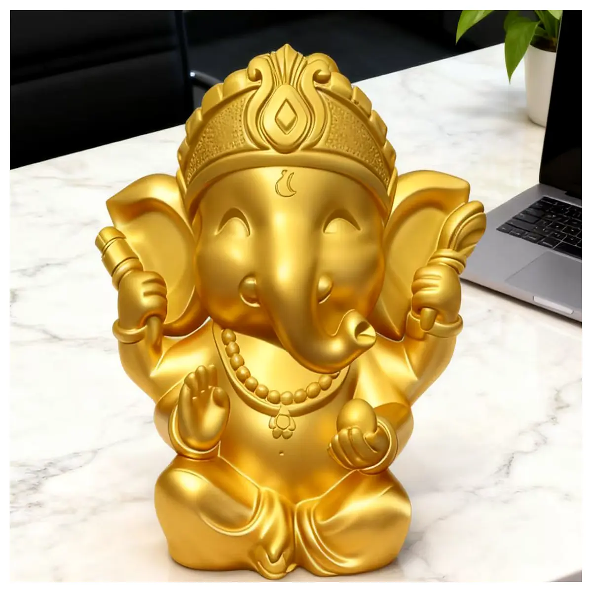 lucky elephant desk ornament feng shui wealth attractor office decor good gift