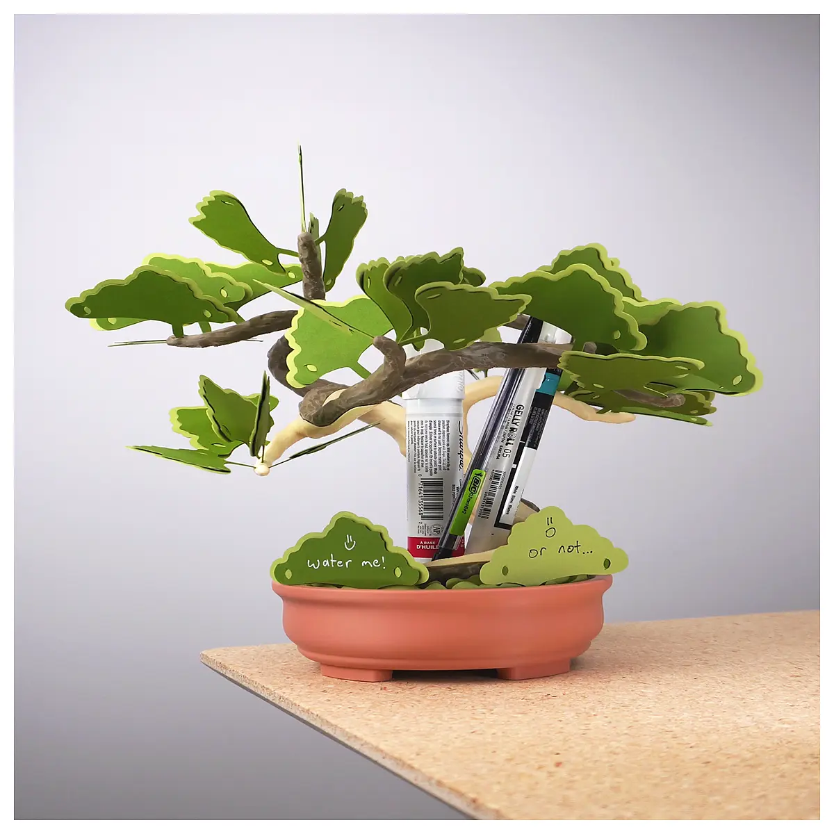 desk organizer with succulent planter multi compartment pen holder for office cute plant storage box desktop accessories