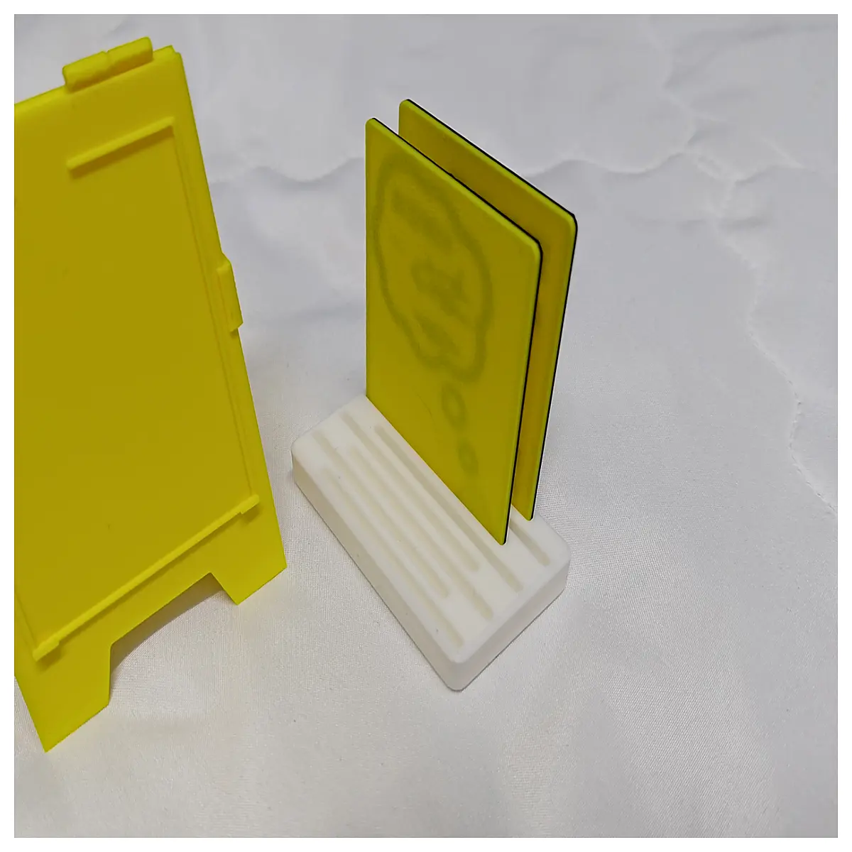acrylic desk name holder clear table sign frame business card rack office supplies