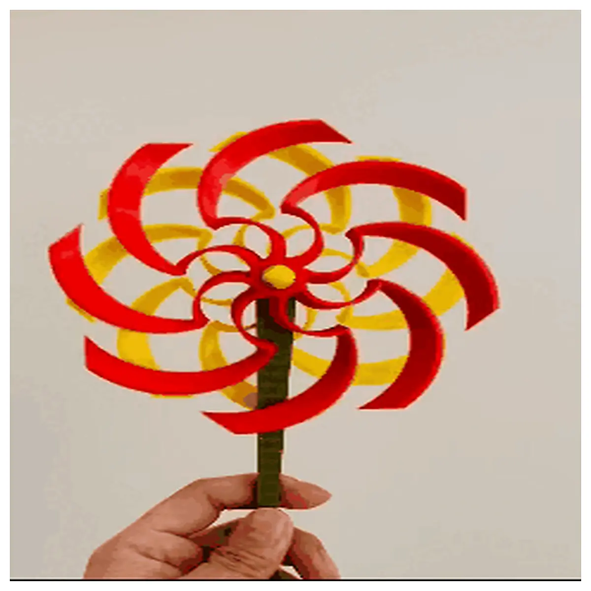 spider lily windmill garden decor red higanbana metal spinner spooky autumn yard art haunted house lawn ornament fantasy floral kinetic sculpture