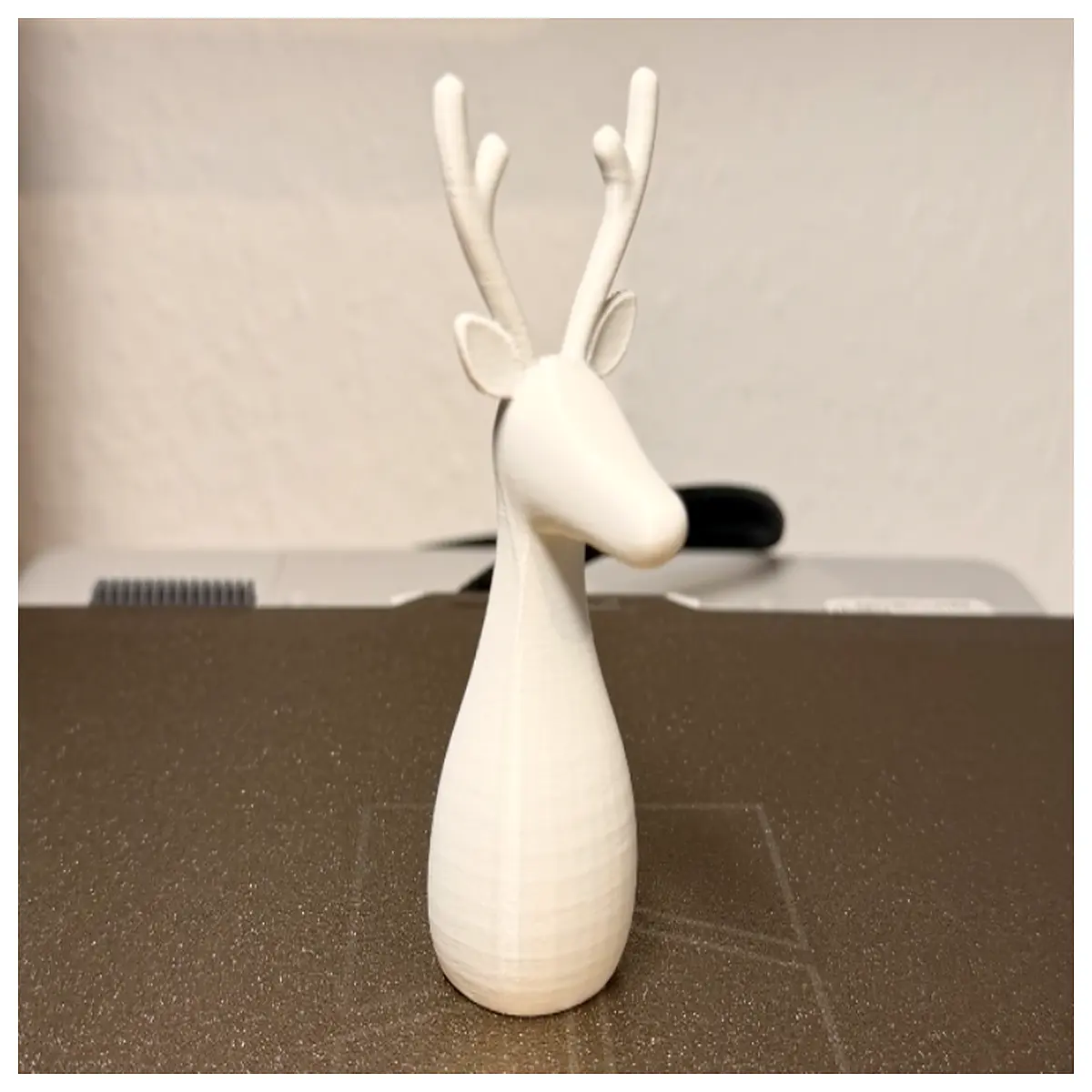 minimalist reindeer figurine home decor elegant winter table centerpiece nordic style holiday ornament modern rustic cabin accessory christmas mantel