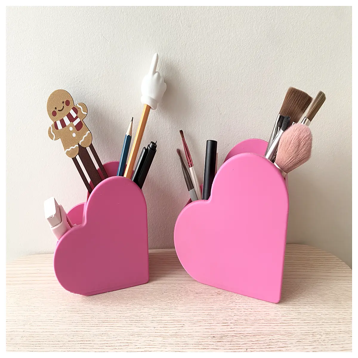 cute shaped pen holder desk organizer small large size office supplies stationery girls women