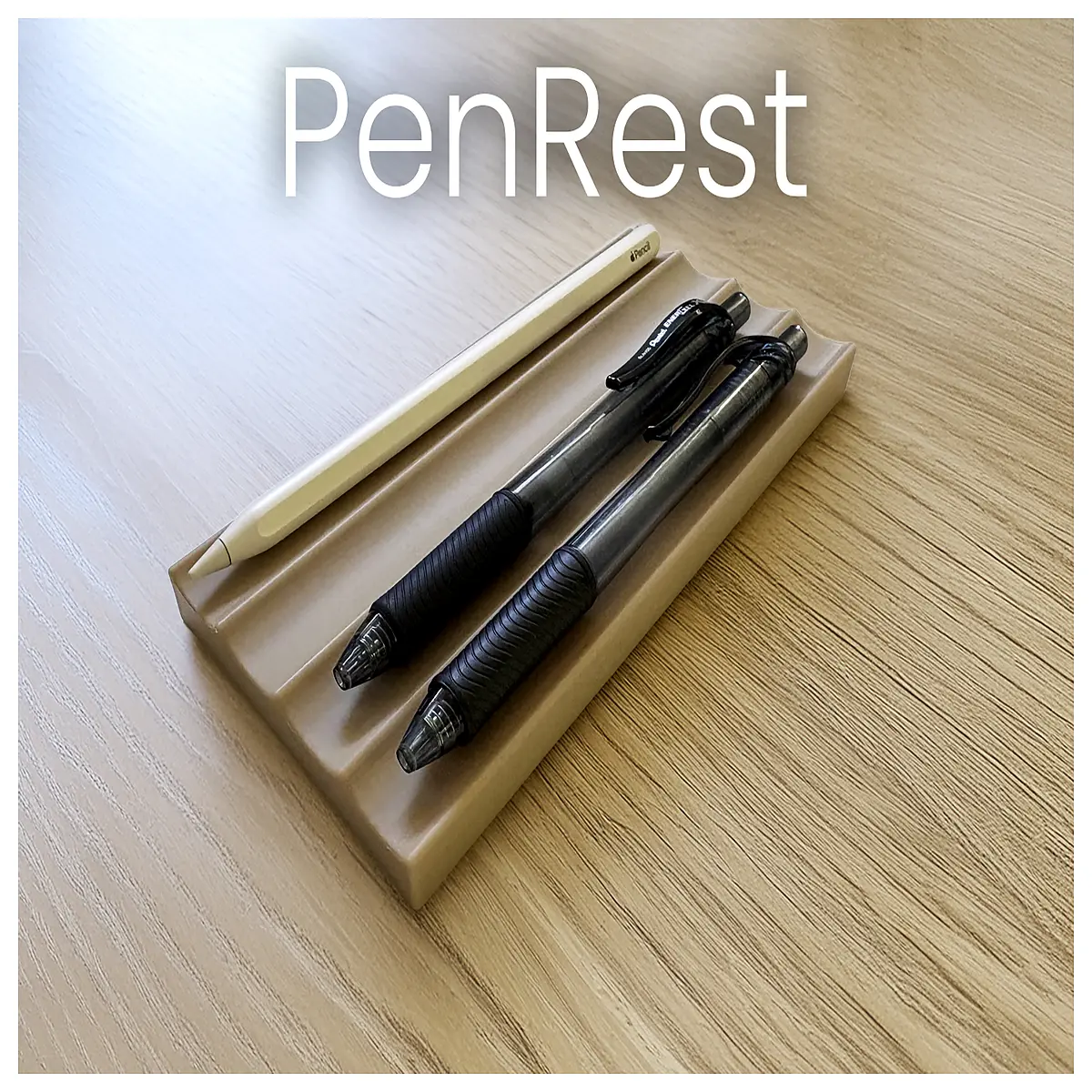 minimalist desk pen holder organizer simple metal pen rest for office desk accessories writing tool storage