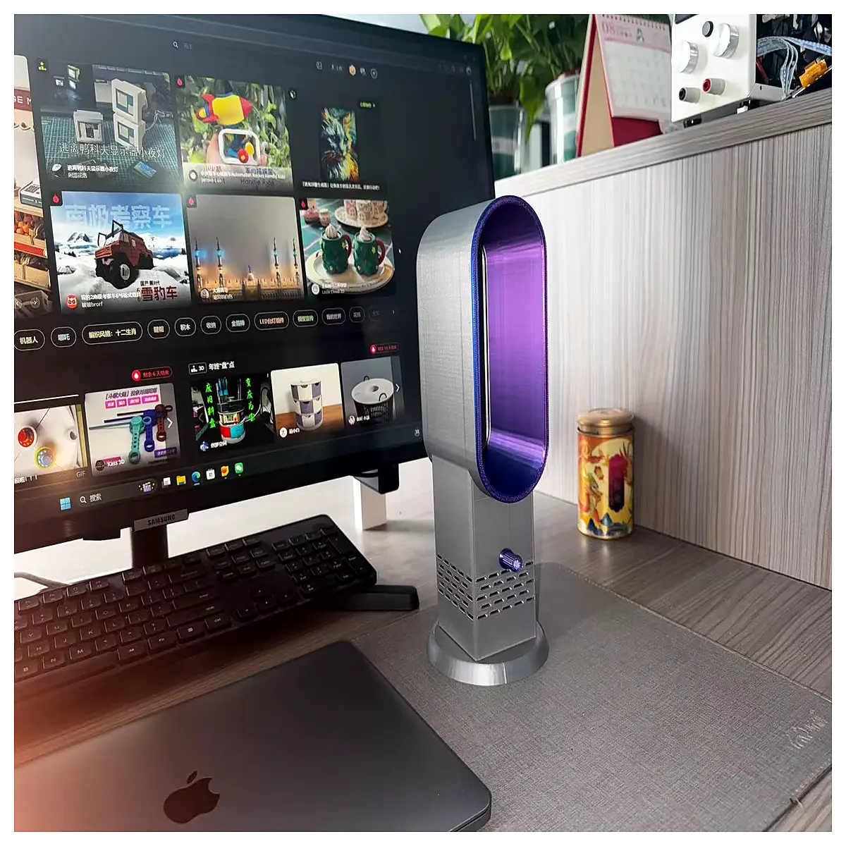 bladeless tower air circulator cool breeze for home office safe for kids pets energy efficient silent operation