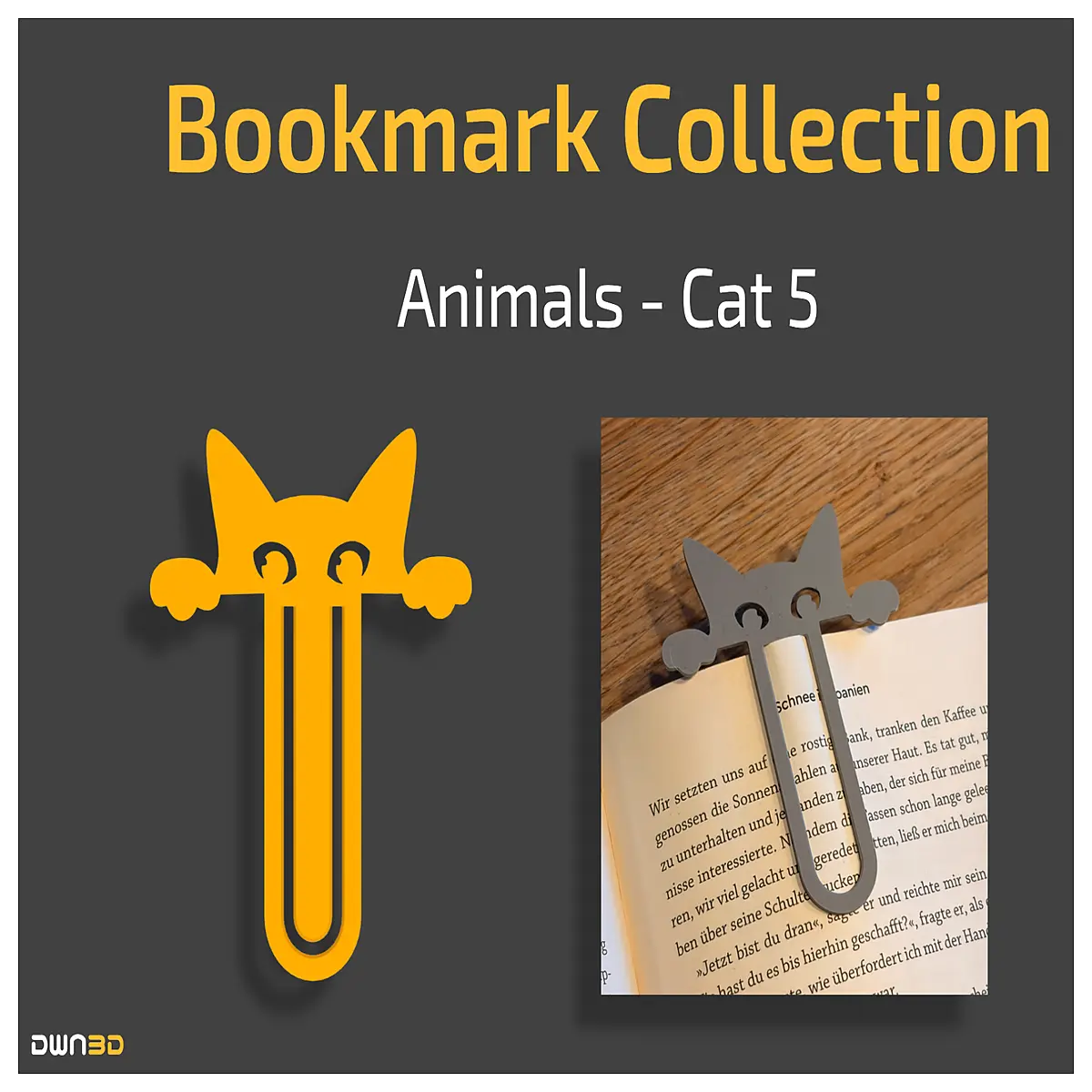cute cat bookmarks set collection for reading lovers aesthetic stationery gifts