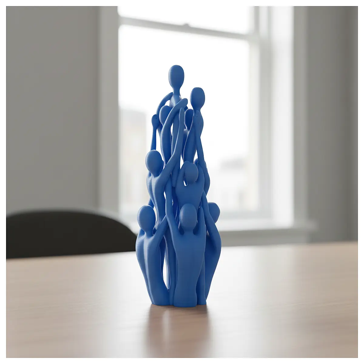 unity statue sculpture group people togetherness home decor garden art gift