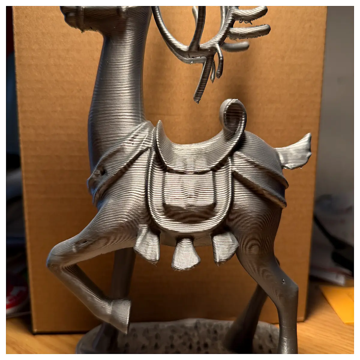 printing christmas reindeer plg hf support basic pla filament resin compatible holiday decor