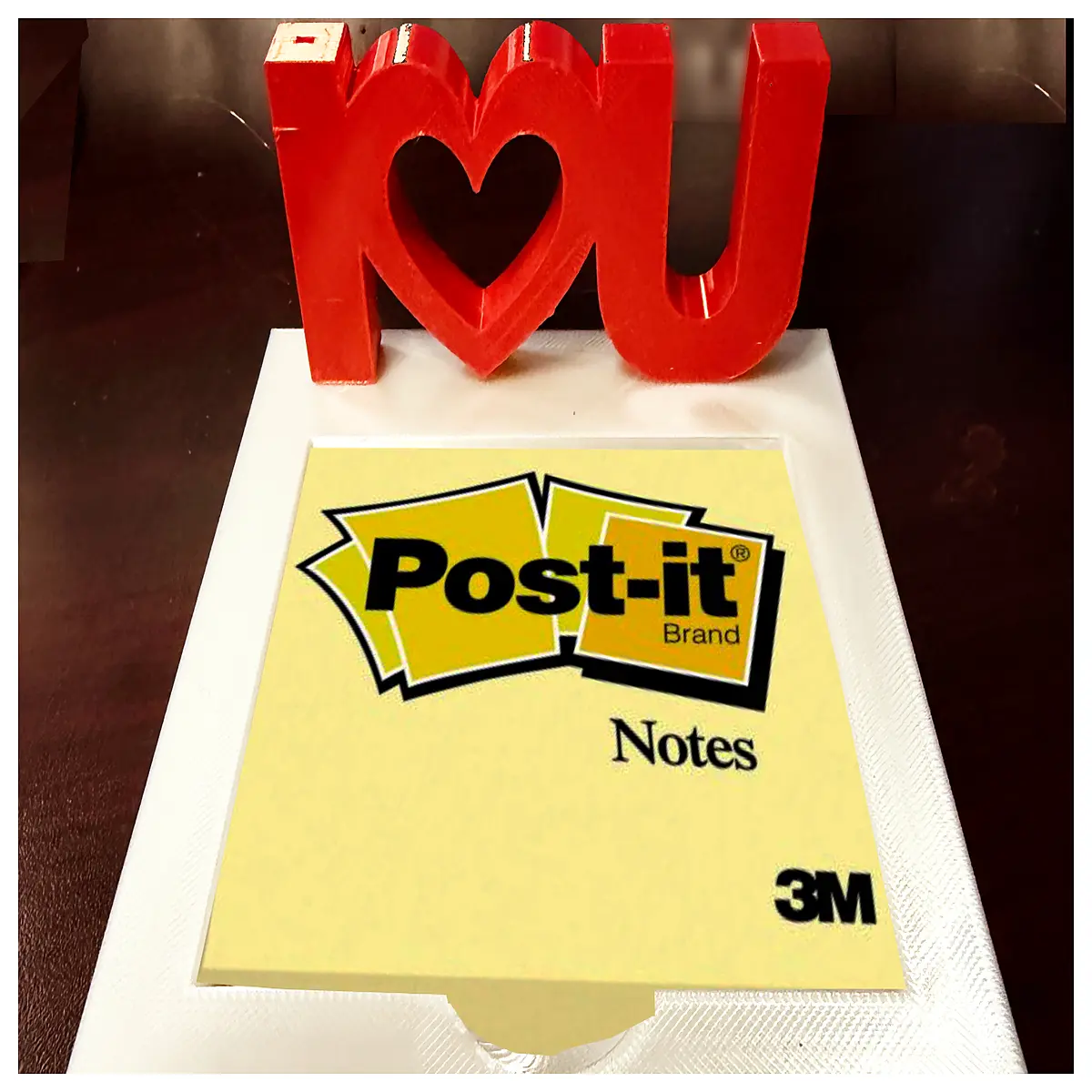 cute love note holder desk organizer romantic her him sticky notes clip stationery office supplies sentimental keepsake