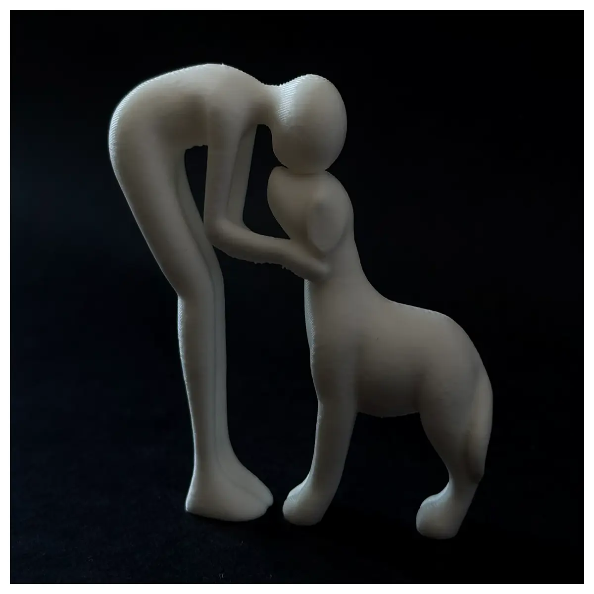 dog and man statue garden decor human and canine figure sculpture outdoor yard art bronze resin animal companion figurine home office desk ornament