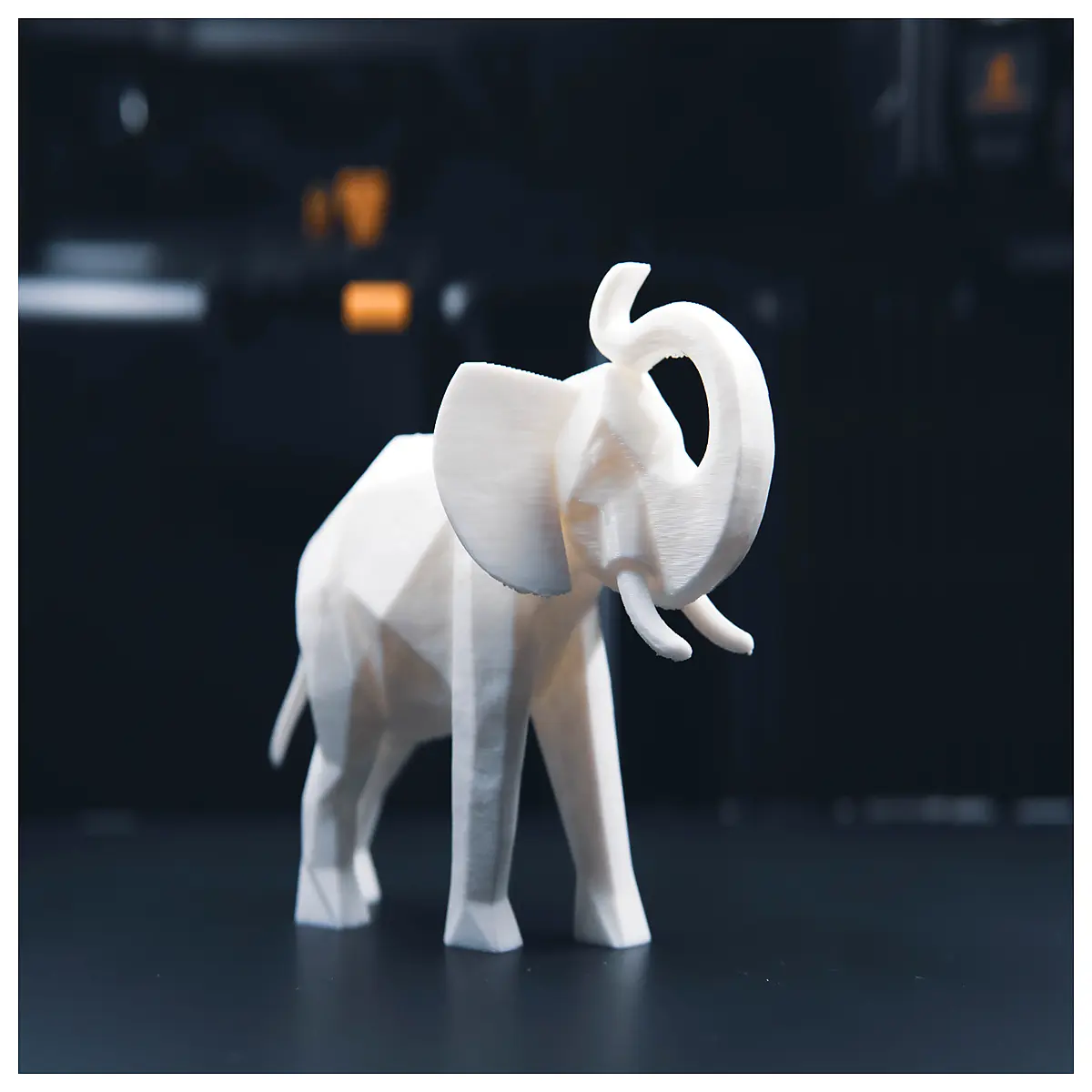 modern elephant statue decor for living room large abstract metal animal sculpture home office desk ornament gift