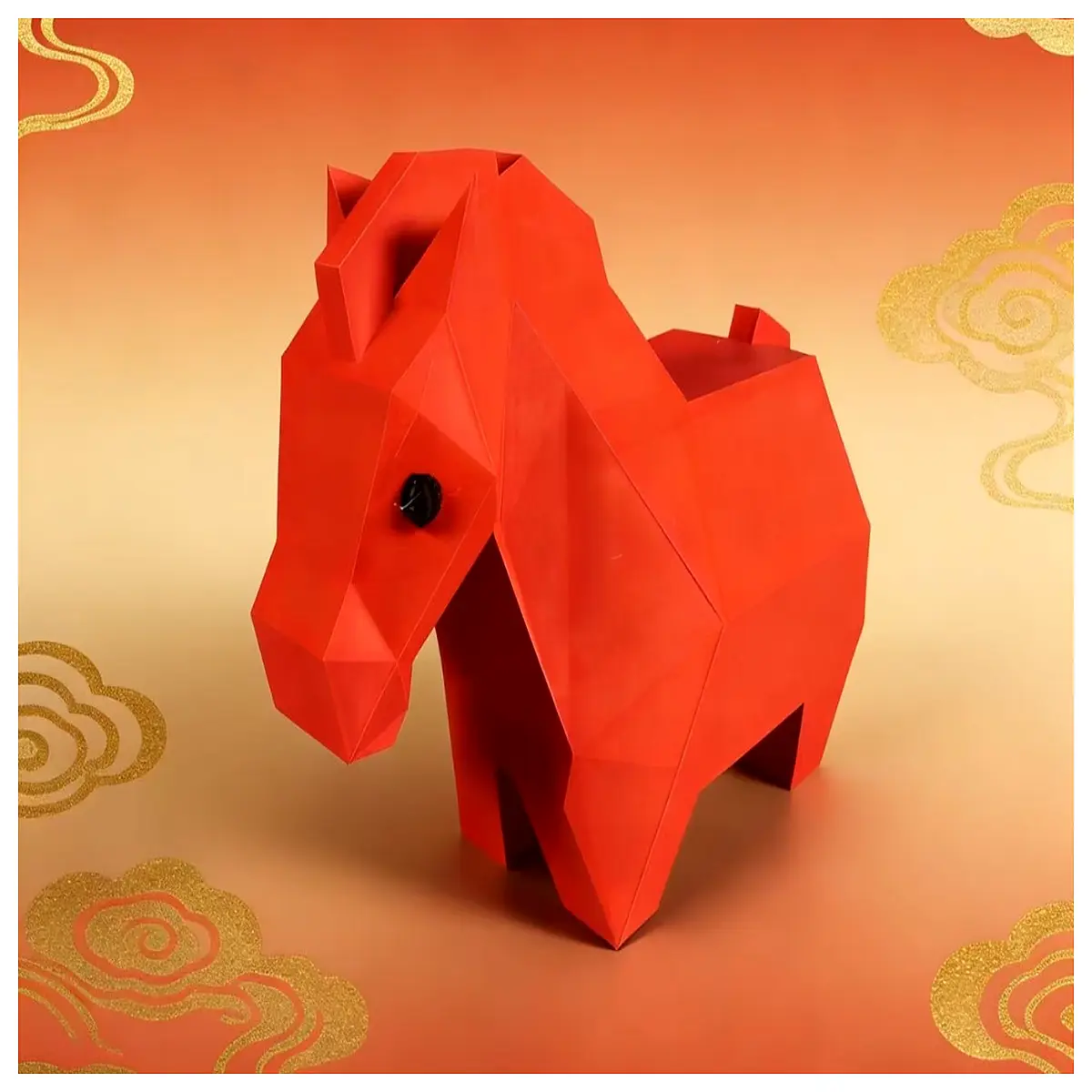 red horse zodiac figurine for lucky year office year end party prize feng shui wealth charm gift home decor statue