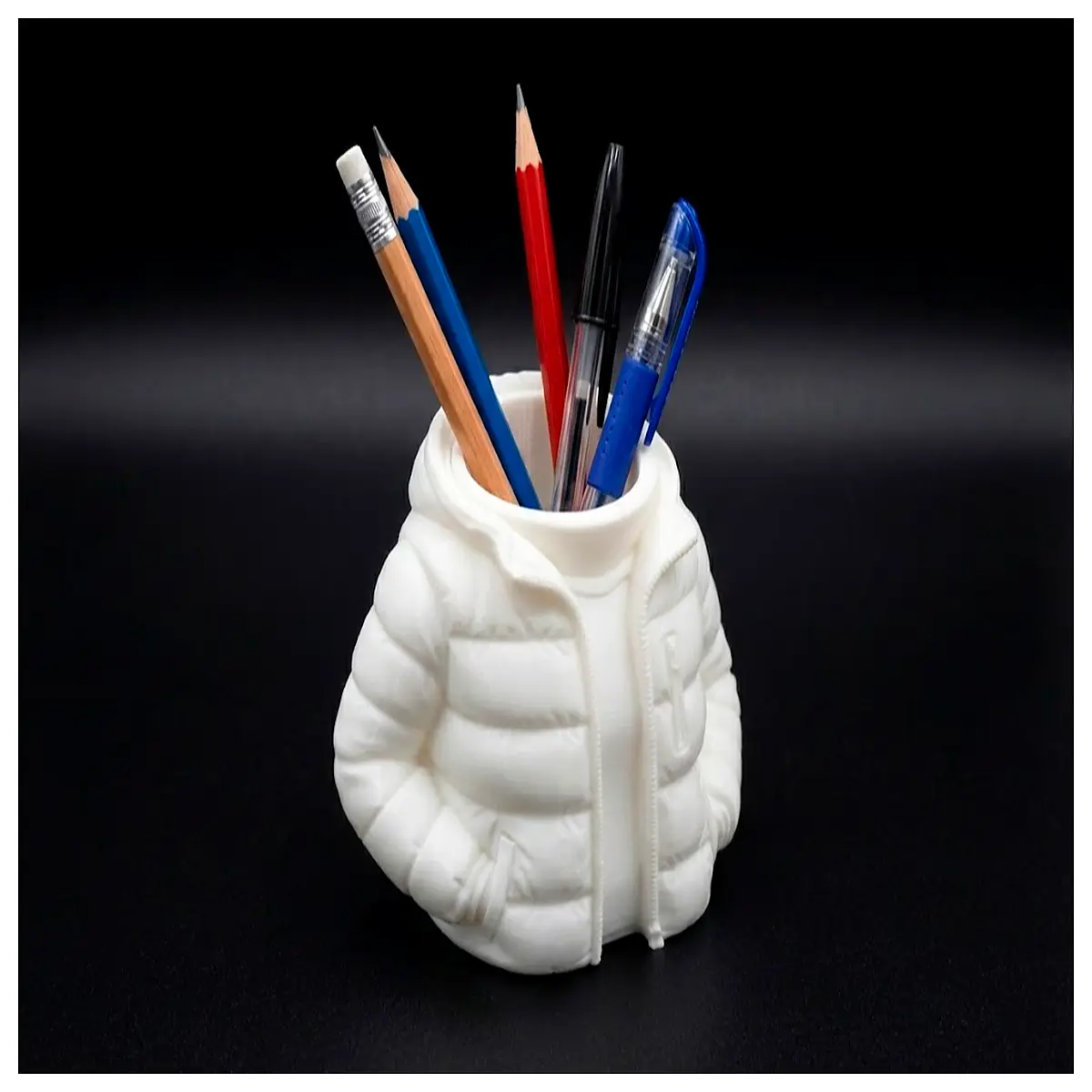 jacket pen holder desk organizer leather desktop storage for office supplies stationery organizer with compartments