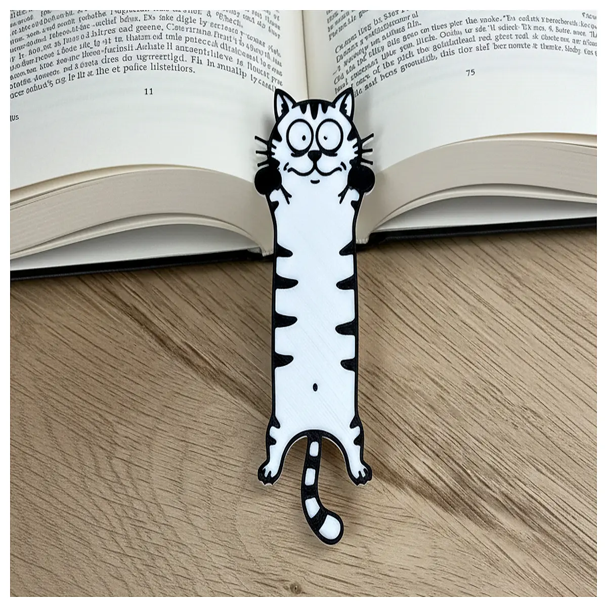 cute cat bookmark metal funny animal reading marker book accessory readers