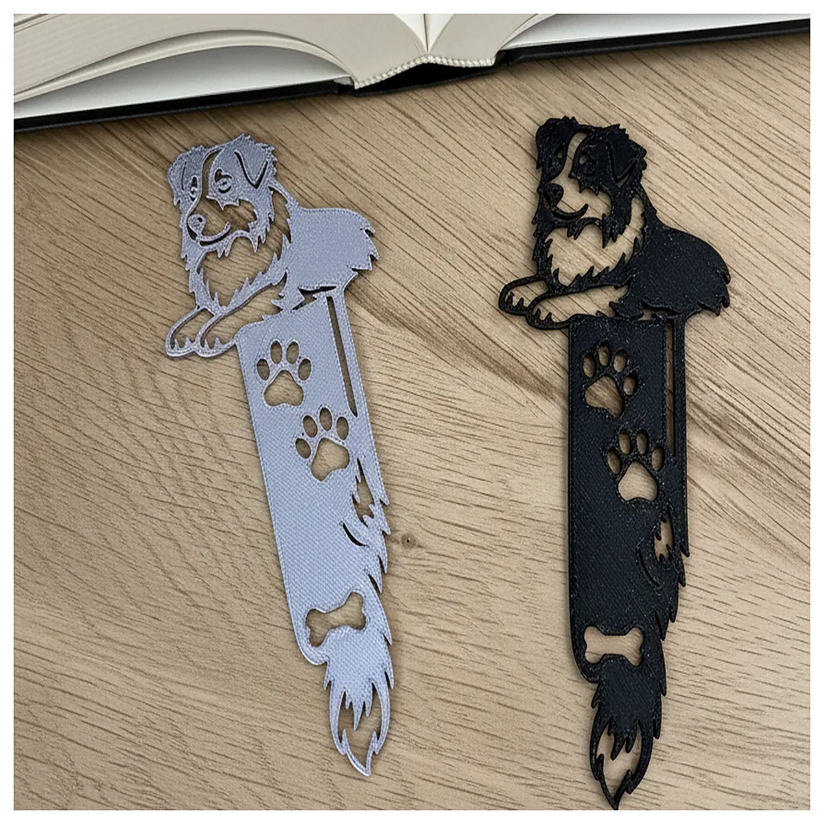 cute sheepdog bookmark for reading lovers funny border collie book marker dog lover gift cute animal page holder literary accessory for bookworms