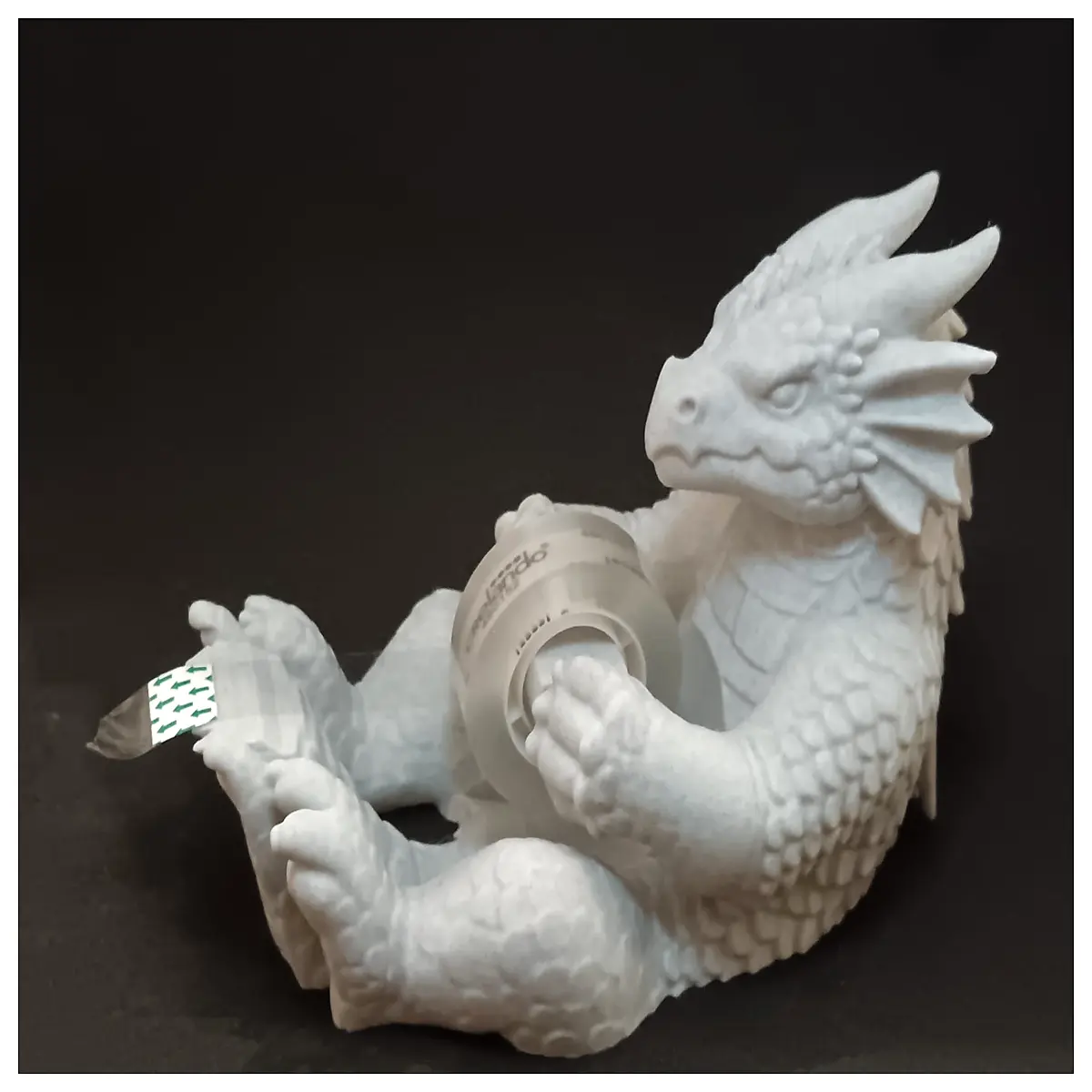 dragon desk organizer tape dispenser duty adhesive holder office decor stationery storage