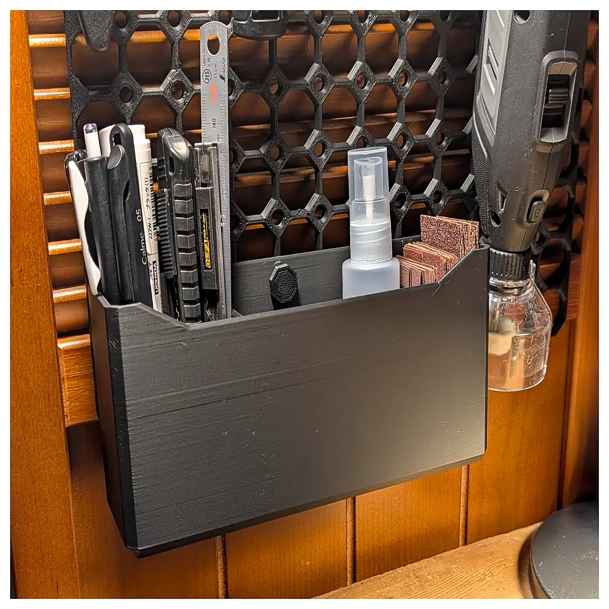 multiboard pen holder 200mm desk organizer for markers tools stationery storage