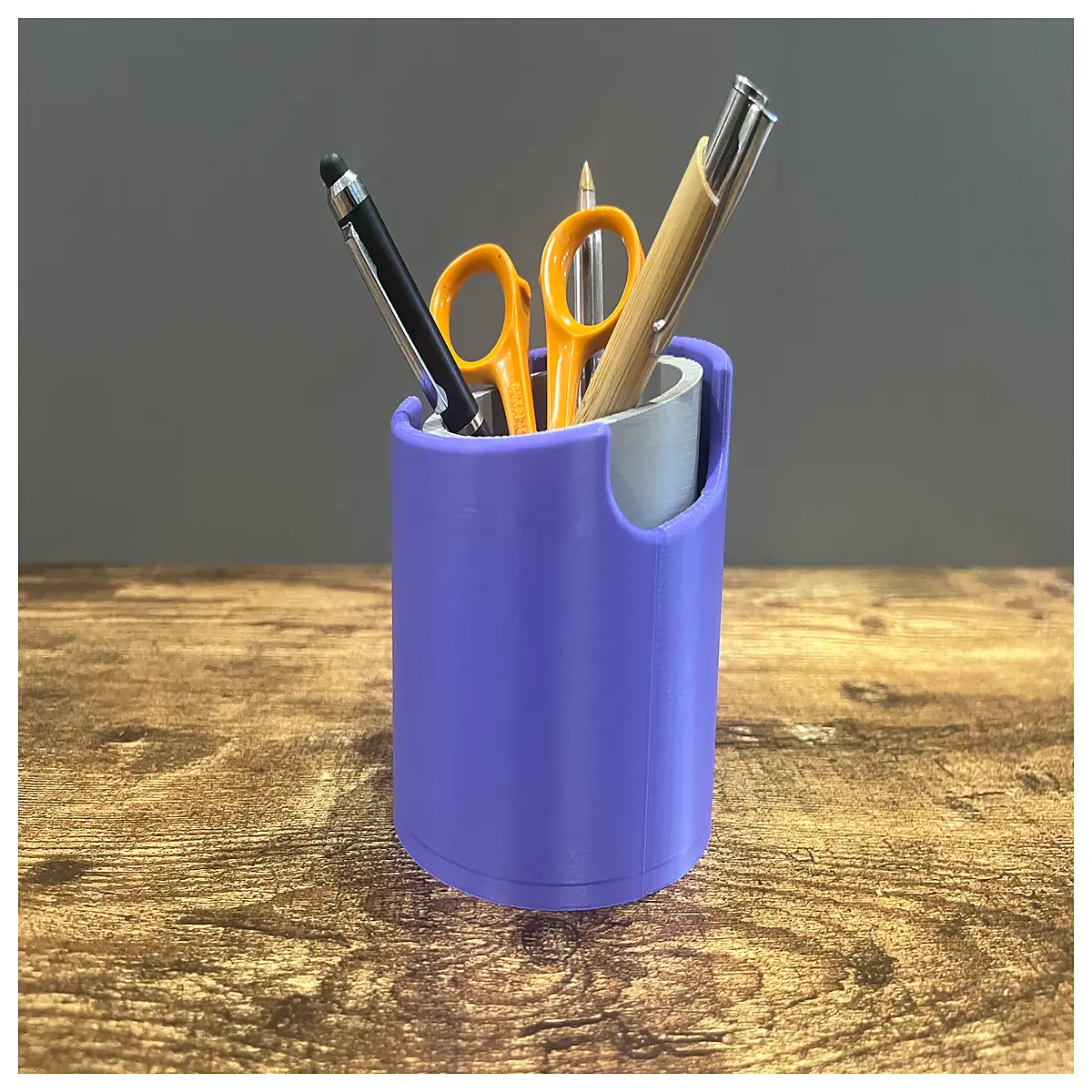 exhaust pipe pen holder desk organizer automotive style stationery container car mechanic workshop gift metal tube cup