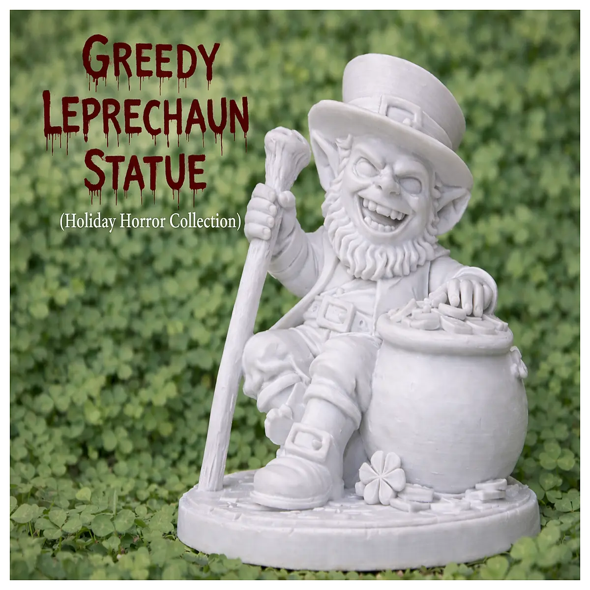 greedy goblin statue resin garden decor fantasy dungeon miniature collectible figurine dark fantasy art piece home ornament