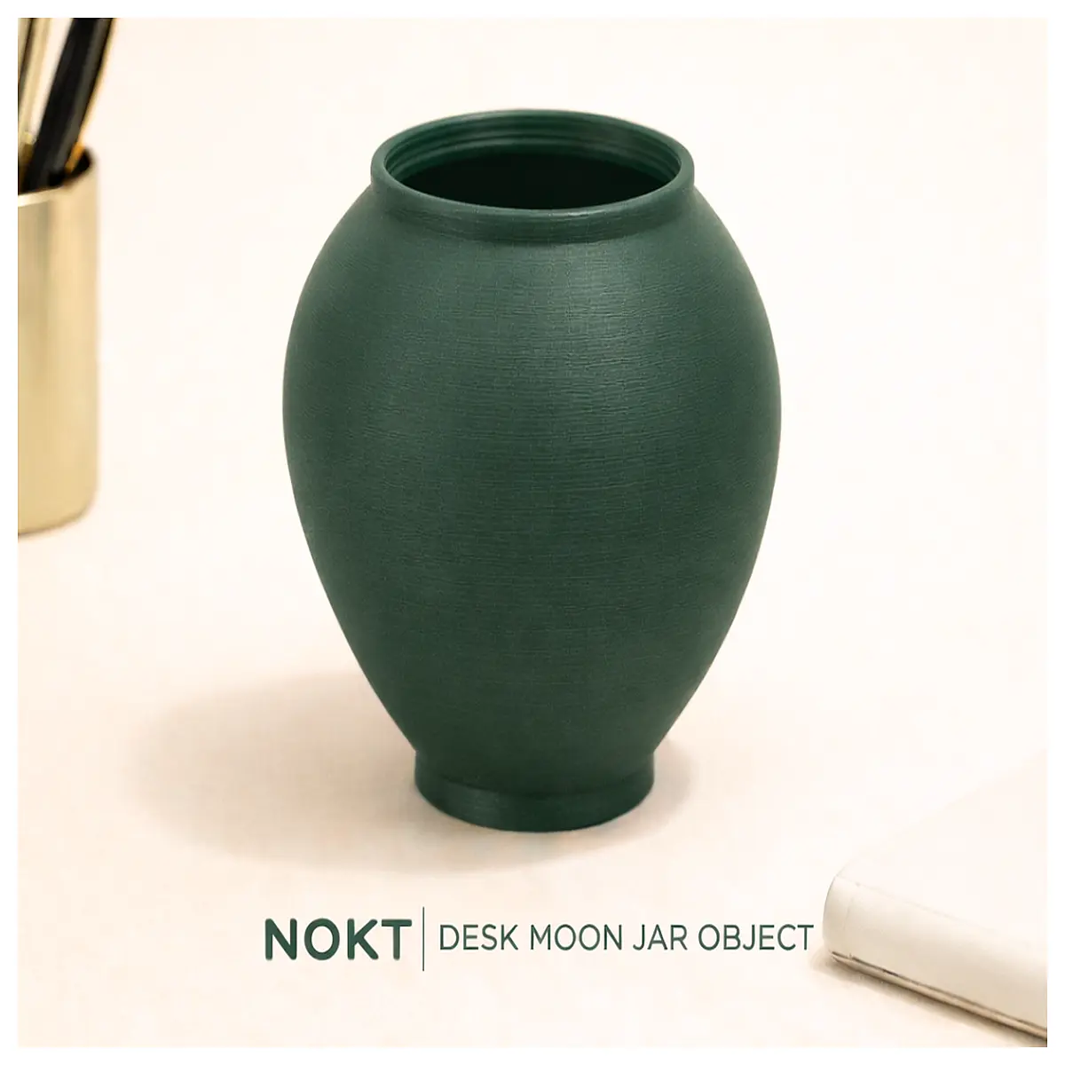 nokt moon jar desktop decor ceramic night aesthetic room accessories vibe home office shelf ornament
