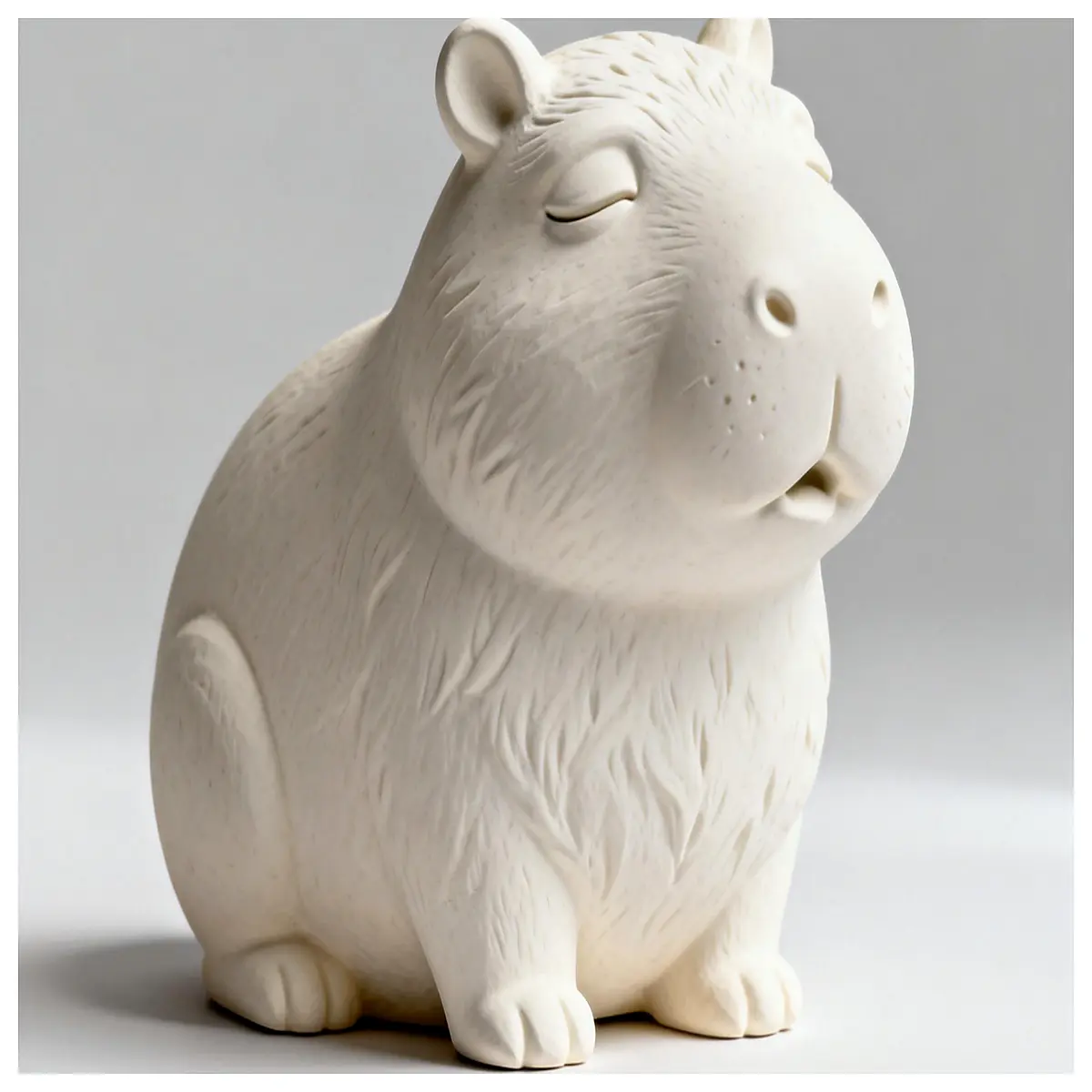 cute capybara statue resin figurine for home decor office desk ornament animal lover gift