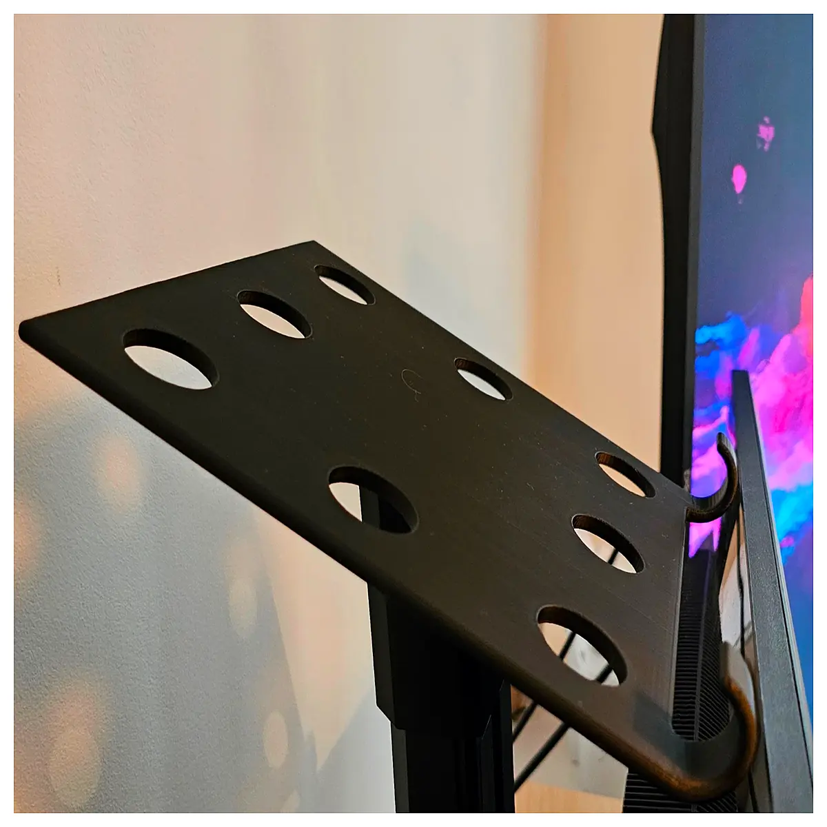universal laptop riser for g27q monitor base ergonomic desk organizer vertical holder cooling pad mount accessory