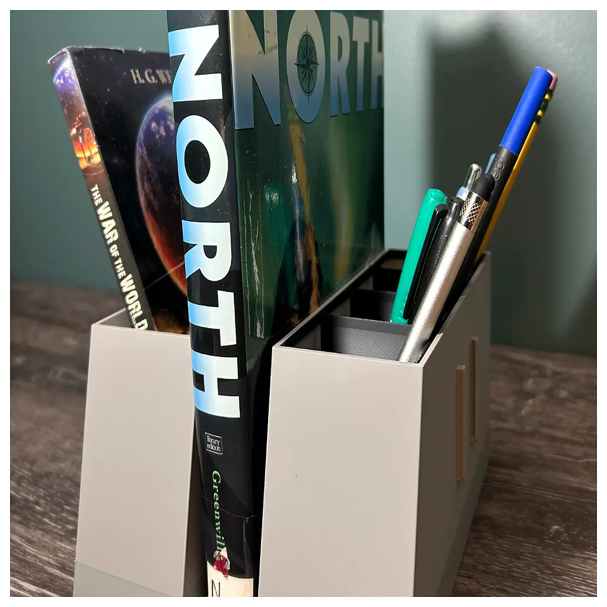 desk pencil holder organizer stationery storage caddy for office school supplies