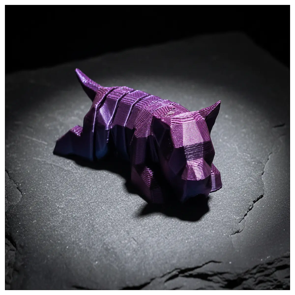 low poly articulated puppy toy movable joints plush dog figurine collectible