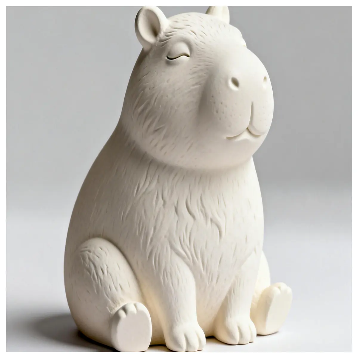 cute capybara statue for home decor large plush toy gift funny animal figurine desk ornament stress relief charm living room shelf pet lover pr