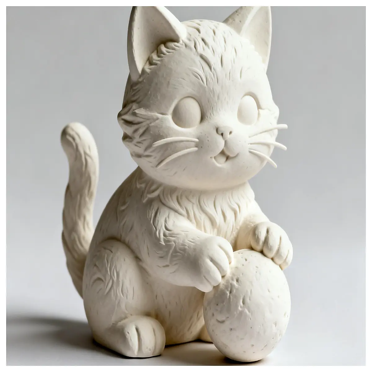 cute cat figurine statue home decor living room shelf ornament cat lovers resin animal sculpture