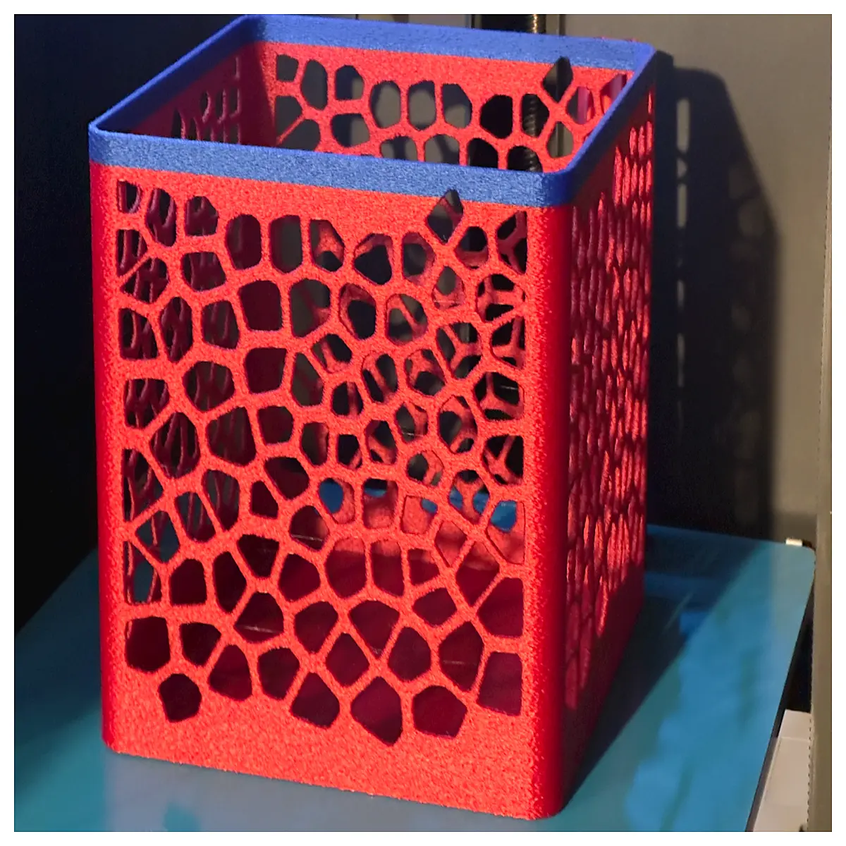 desktop trash can voronoi pattern small office waste bin minimalist desk side recycling container modern home decor