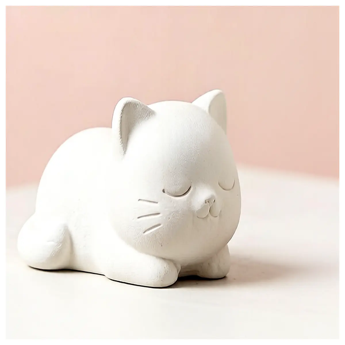 mini cat figurine 25g waste reduction tool compact pet decor small space organizer
