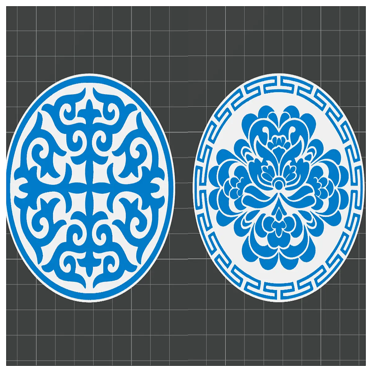 chinese style coaster set traditional pattern hot cup mat vintage table decor anti slip drink pad